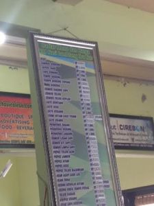 daftar menu